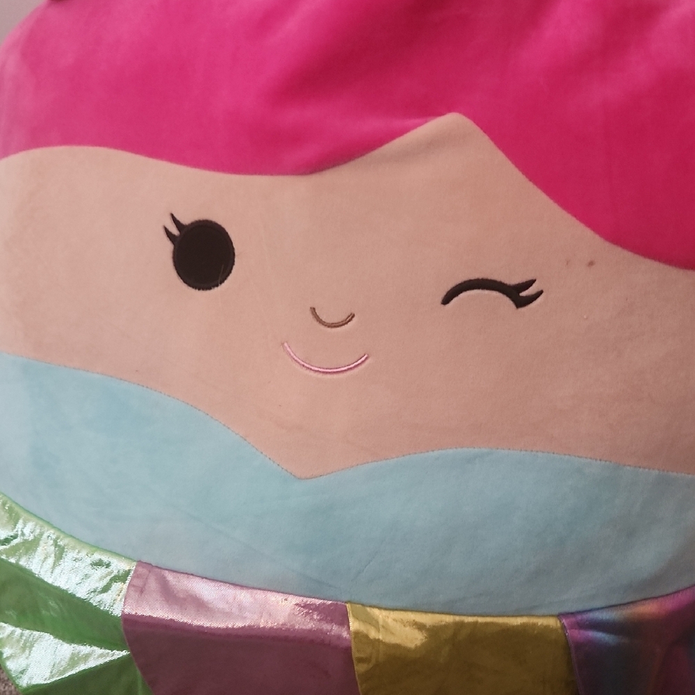 Pink and Multicolor Stuffed Animal